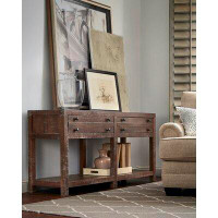 Birch Lane™ Windmere Solid Wood Console Table In Java