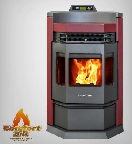 The ComfortBilt HP22-N Pellet Stove - 3 Finishes - 80 pound hopper capacity, 50,000 BTU,  EPA and CSA Certified in Fireplace & Firewood