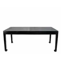 DYAG East 35 Tall Antique Black Lacquer Table