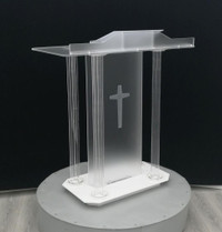 Acrylic Podium Acrylic Pulpits Churches Podium Professional Plexiglass Podium Lectern for Weddings and Church 220335