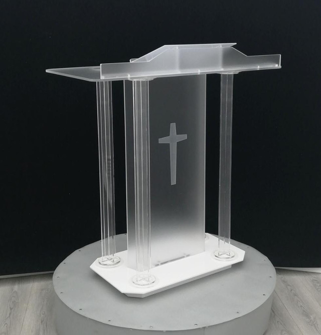 Acrylic Podium Acrylic Pulpits Churches Podium Professional Plexiglass Podium Lectern for Weddings and Church 220335 in Other Business & Industrial in Toronto (GTA)