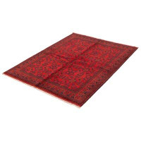 Isabelline One-of-a-Kind Ofelio Hand-Knotted New Age 5'9" X 7'7" Wool Area Rug in Red
