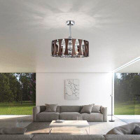 HOME ACCESSORIES INC 19'' 3 - Blade Caged Ceiling Fan with Remote Control and Light Kit Included