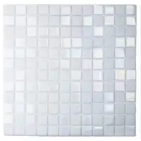 Realstone Systems Glass Mosaic Tile Malta Ice 1x1 with coverage of 1 Sq Ft per tile (22 Sq Ft per box)