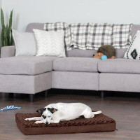 FurHaven Ultra Plush Deluxe Full Support Solid Orthopedic Dog Bed