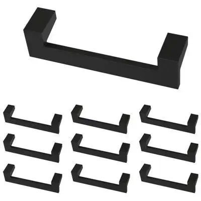 D. Lawless Hardware (10-PACK) 3-3/4" Mirrored Pull Flat Black