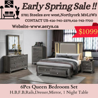 Early Spring Furniture Sale on Bedroom Sets!! Shop Now!!