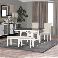 Wildon Home® 6-piece Classic Dining Table Set, Extendable