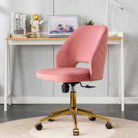 ChocoPlanet Modern Home Velvet Office Chairs With Wheels