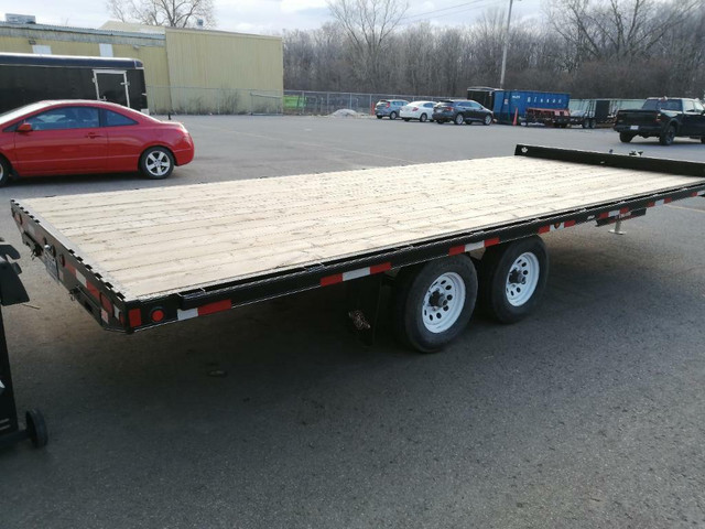 Location remorque trailer flatbed plateforme 20 pied in ATV Parts, Trailers & Accessories in Greater Montréal - Image 2