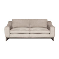 Eleanor Rigby Rodeo 108" Genuine Leather Recessed Arm Sofa