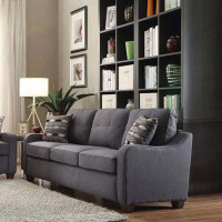 Red Barrel Studio Linen Sofa W/2 Pillows