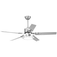 Orren Ellis 52" Vladica 5 - Blade LED Standard Ceiling Fan with Remote Control and Light Kit Included