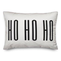 The Holiday Aisle® Caldwell Ho Ho Ho Lumbar Pillow