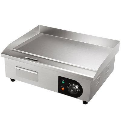 VEVOR VEVOR Electric Stainless Steel Griddle, 22", 1600W Countertop Flat Top Grill in Other