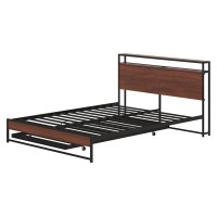 17 Stories Careswell Metal Panel Bed