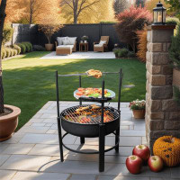 Arlmont & Co. Reppond 36'' H x 26'' W Wood Burning Outdoor Fire Pit