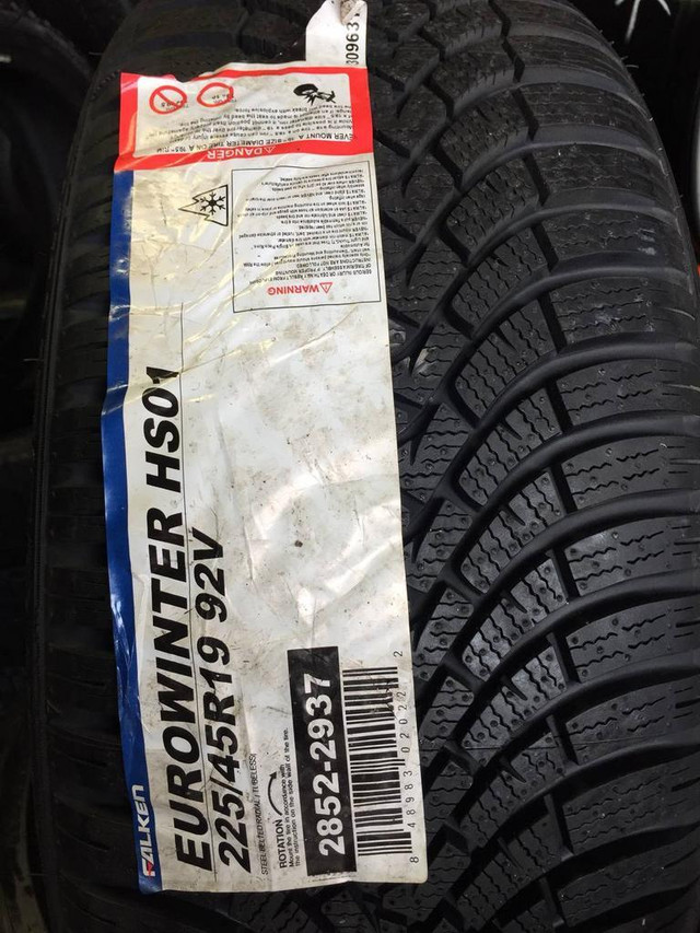 19 INCH SET OF 4 BRAND NEW STICKER WINTER TIRES FALKEN EUROWINTER HS 01 225/45R19 92V in Tires & Rims in Ontario - Image 2