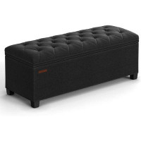 Latitude Run® Ruddie Upholstered Flip Top Storage Bench