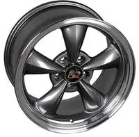 20 MUSTANG VOXX BULLET RIMS GUNMETAL WITH MACHINED LIP