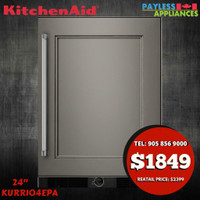 KitchenAid KURR104EPA 24 Panel Ready Under Counter Refrigerator