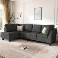 HONBAY 110.2" Wide Reversible Sofa & Chaise