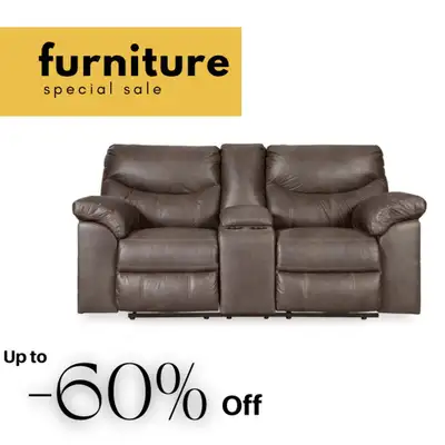 Good Quality Leather Recliner Loveseat on Sale !!