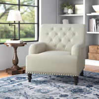 Three Posts Lanclos 34" W Tufted Polyester Armchair
