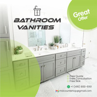 Single Sink, Double Sink Bathroom Vanities Offer