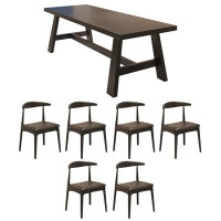 Corrigan Studio Rectangular dining table and chair combination