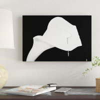 East Urban Home 'Still Life Shot of Pierced Calla Lily Flower I' Graphic Art Print on Canvas