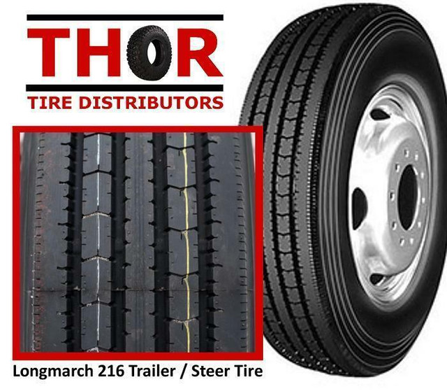 11R24.5 11R 24.5 11 R 22.5 DRIVE TRAILER + STEER TRUCK TIRES NEW - LONGMARCH - LOWEST PRICE IN KAMLOOPS AREA BUY DIRECT in Tires & Rims in Kamloops - Image 4