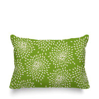 ULLI HOME Faye Abstract Floral Indoor/Outdoor Lumber Pillow