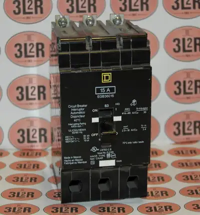SQ.D- EGB34020 (20A,480Y/277V,25KA) Molded Case Breaker