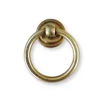 Forge Hardware Studio Soho Aged Brass Round Ring Pull
