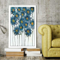 Winston Porter 'Forget Me Not Bouquet' Framed Acrylic Painting Print