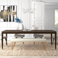 Willa Arlo™ Interiors Selby Extendable Poplar Solid Wood Dining Table