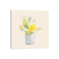 East Urban Home Decorative Potted Plant II - Wrapped Canvas Print