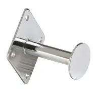 Rebrilliant Chrome Wall Monut Dressing Room Knob with Disc End