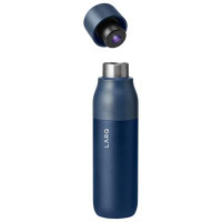 LARQ PureVis 500ml (17 oz.) Stainless Steel Water Bottle with Self-Cleaning Mode - Monaco Blue