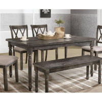 One Allium Way Mccullar Dining Table In Weathered Grey