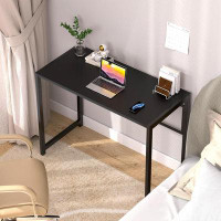 HomCom Folding Desk For Small Spaces,  No-Assembly Small Computer Desk For Home Office,Space Saving Foldable Table Study