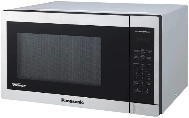 BLACK / WHITE / STAINLESS  STEEL - Genius Sensor Panasonic Countertop Microwave Oven inverter, 1 Year Warranty in Microwaves & Cookers in Oakville / Halton Region - Image 4