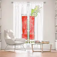 East Urban Home Lined Window Curtains 2-panel Set for Window Size by Marley - Cocktails Bloody Mary