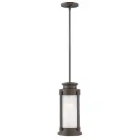 Latitude Run® Azalyn Brown 1 -Bulb 17.8" H Outdoor Hanging Lantern