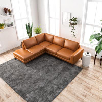 Sand & Stable™ Talley 97" Genuine Leather Sofa & Chaise