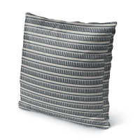 Wrought Studio Laymon Cotton Indoor/Outdoor Striped Euro Pillow