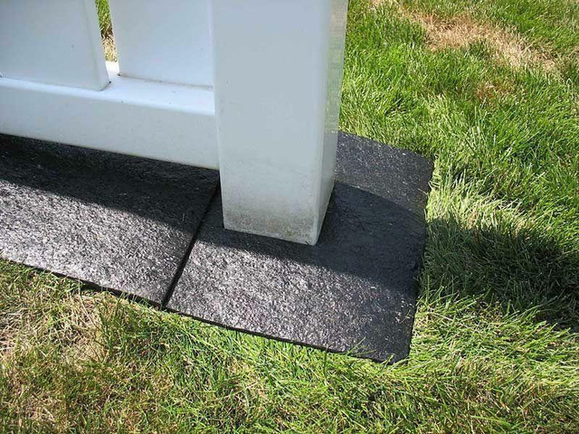 Weedseal® Fence and Border Guard & PreCut Post Protectors with Slit Guard 1/4 THICK! in Decks & Fences