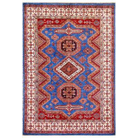 Bokara Rug Co., Inc. Hand-Knotted Wool Area Rug in LIGHT BLUE / IVORY