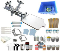 Model-A 4 Color 1 Station Screen Printing Kit Press Materials Tool 006912 Item number  006912